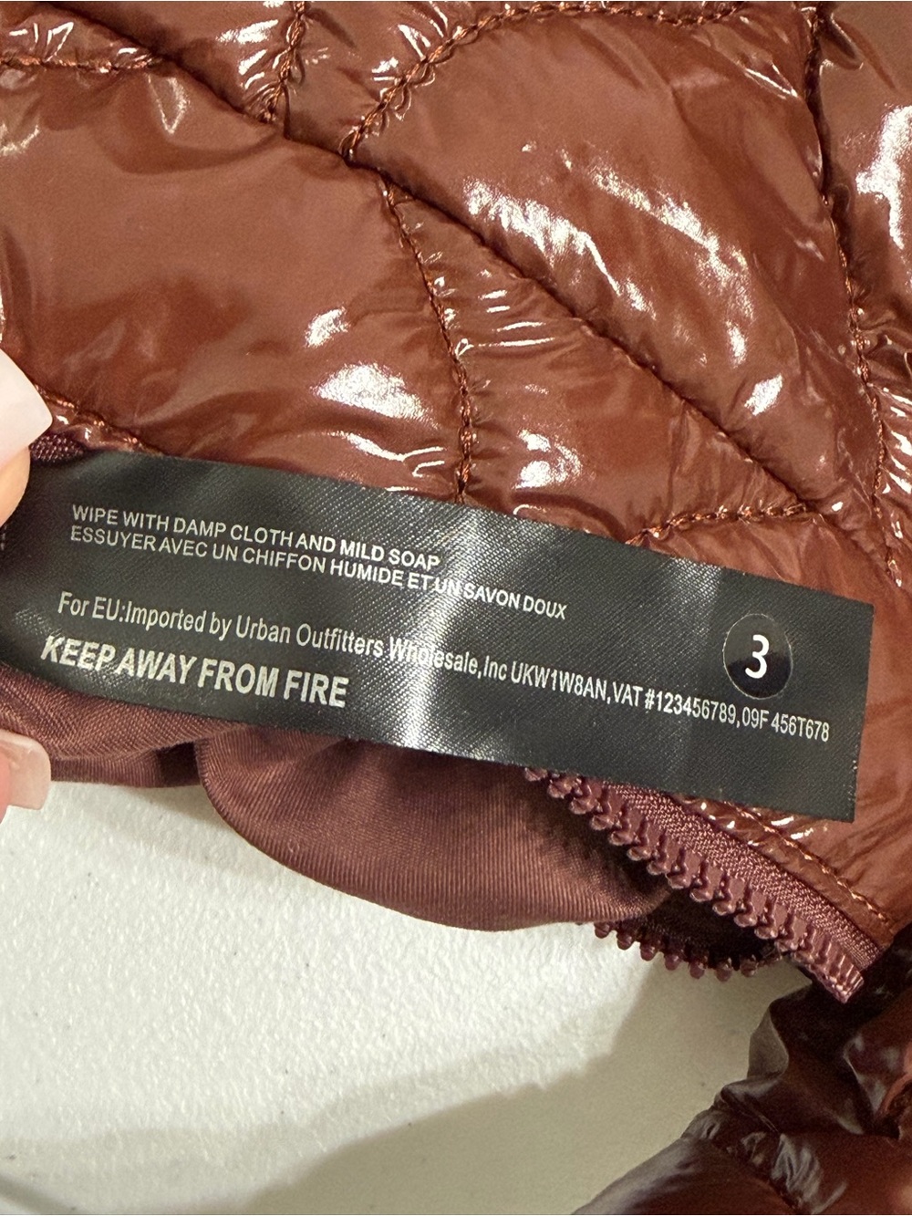NWT FP Movement Surplus Shine Quilted Carryall Bag Nutshell Brown Puffer Tote - Picture 10 of 14